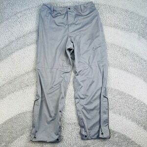 Nike Golf Storm-FIT 10 Rain Pants Men's Large Grey Waterproof 484134-082 Zip Leg